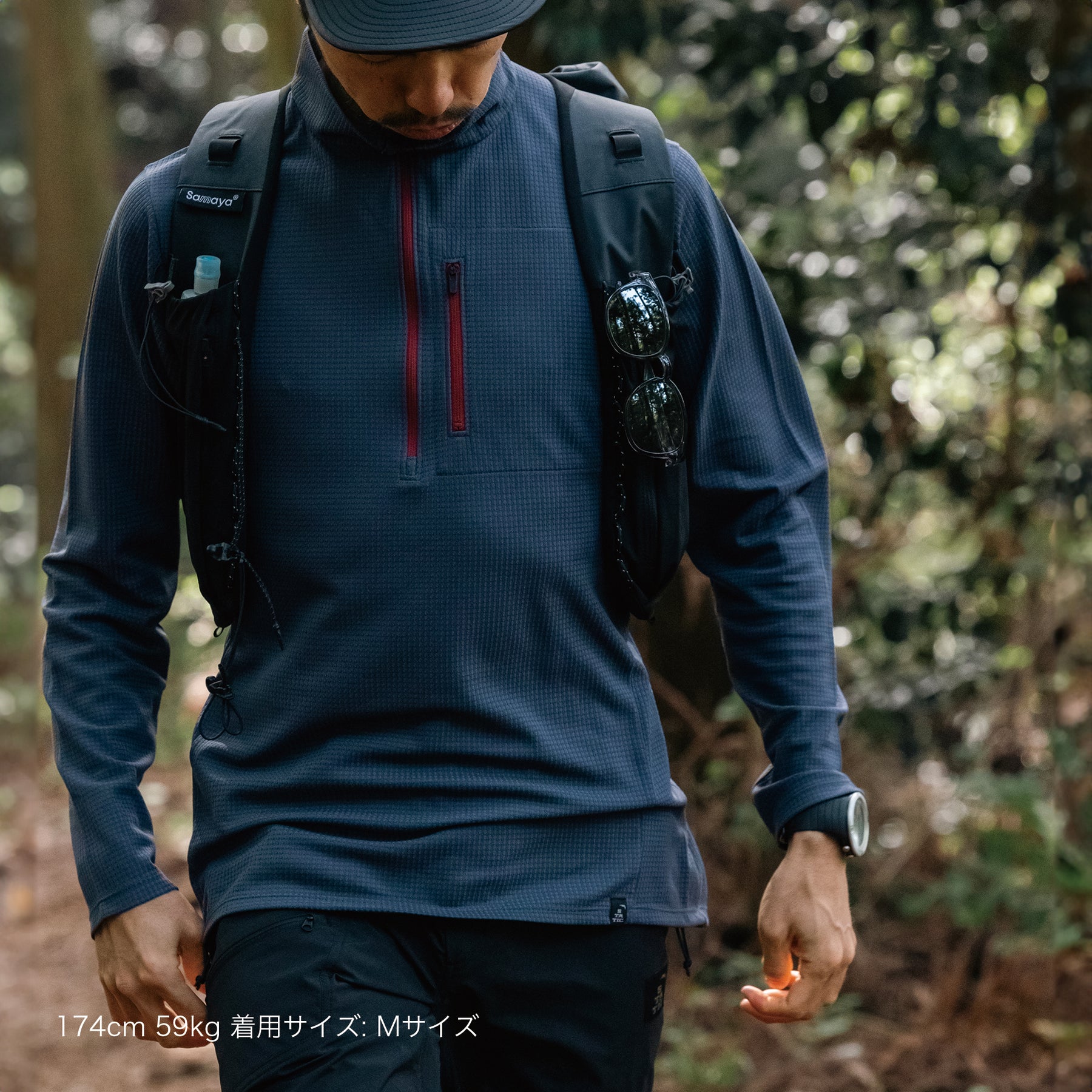 DOUBLECELL ZIP NECK L/S SHIRTS